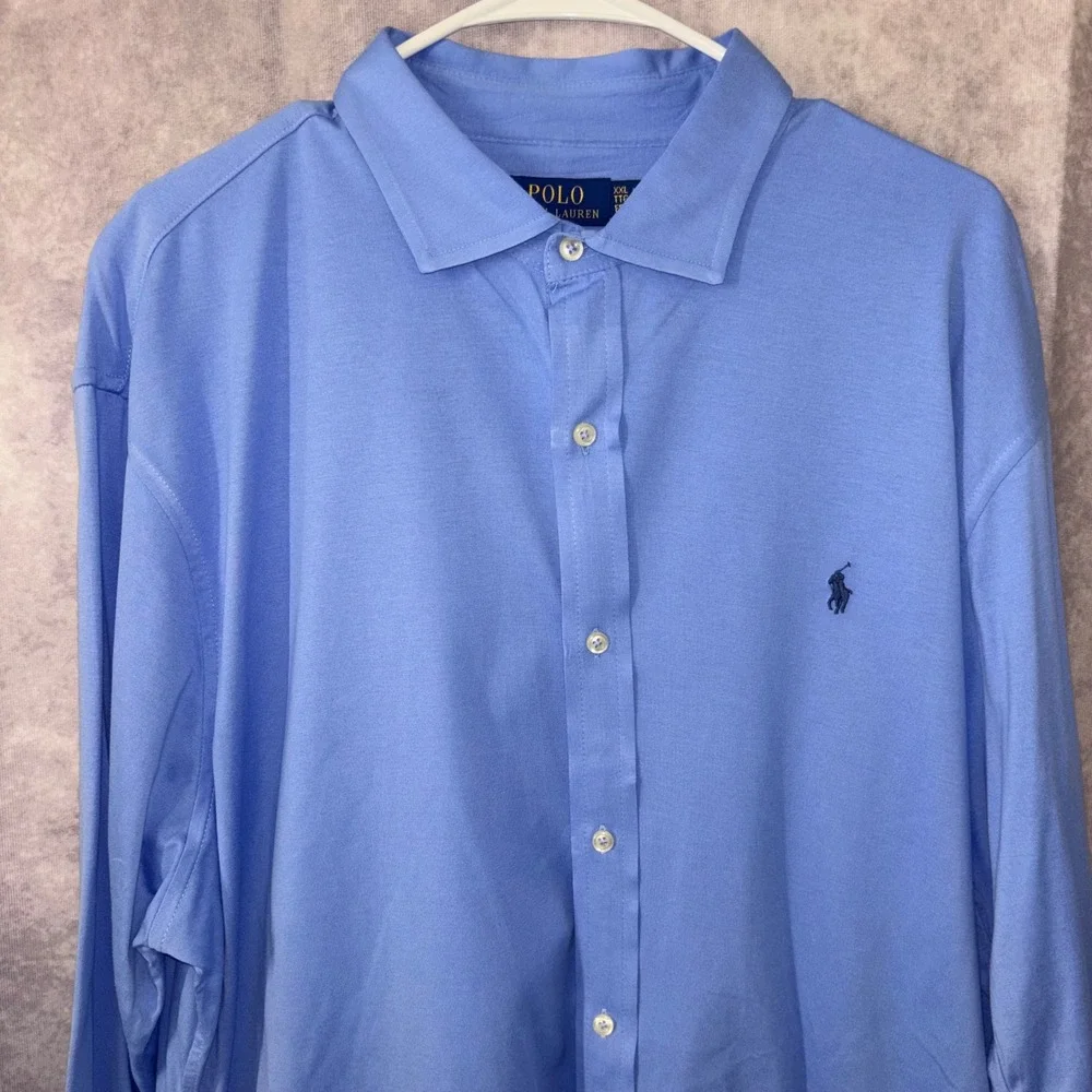 Polo Ralph Lauren Blue 100% Cotton Casual Long Sleeve Button Up Shirt